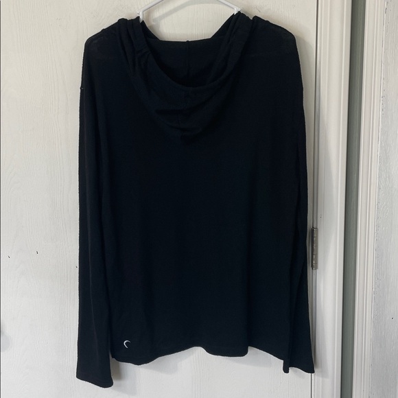 Zyia Active Black Boyfriend Lounge Hoodie Athleisure Hooded Womens Size Large - Picture 5 of 7